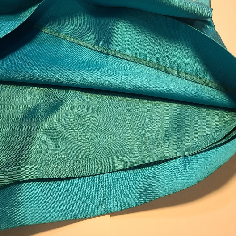Kate Spade Evie Shift Blue Silk Blend Sleeveless‎ V-Neck Lined Bow Dress Size 8